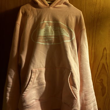 corteiz hoodie pink