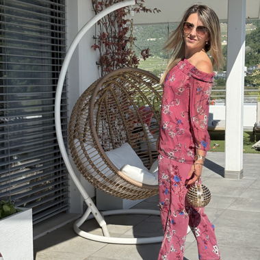 Ensemble deux pièces floral