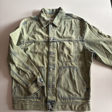 Herren-Jeansjacke in Grün