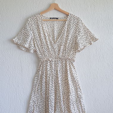 Zara polka dot dress
