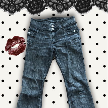 Jean évasé à taille basse Brandy Melville