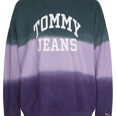 Felpa Tommy Jeans Colorblock Tie Dye