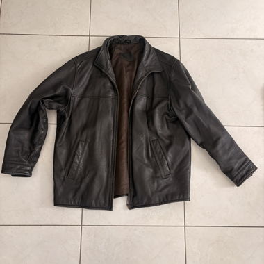 veste en cuir vintage