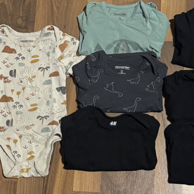 Kids' long-sleeve bodysuit lot 74cm