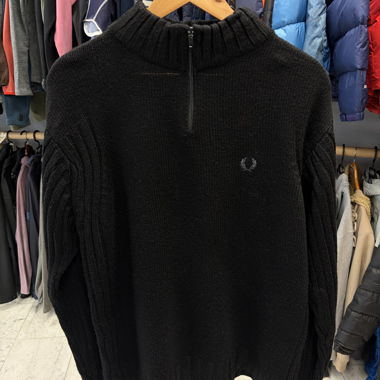 Maglione nero Fred Perry taglia L vintage