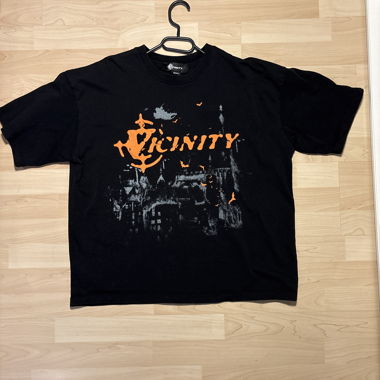 T-shirt oversize Vicinity nero arancione M