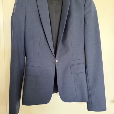 Boss Wool Blazer in Blue Size 34