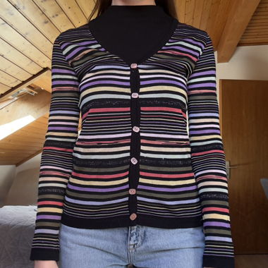 Bunter Missoni Cardigan – Grösse S/M