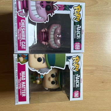 POP CHESHIRE CAT nr 1059 & MAD HATTER nr  1060 
