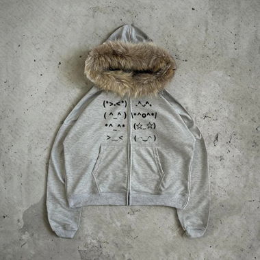 xoxo Fell-Zip-Hoodie