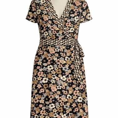 Blumenkleid Wickeloptik