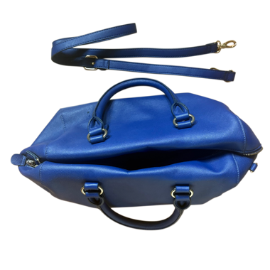 Sac à main bleu structuré