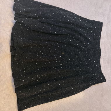 Schwarzer Glitzerrock