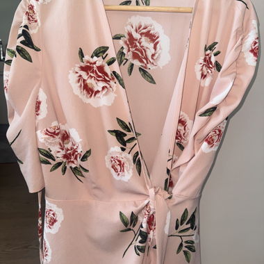 Giacchino floreale / Cardigan avvolgente floreale