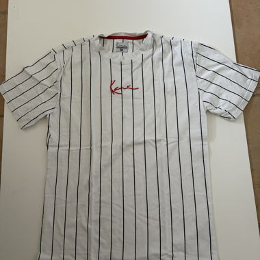 Weisses gestreiftes Kani T-Shirt