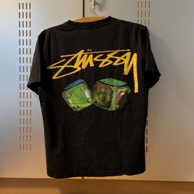 Tee with Dice print - black/transparent