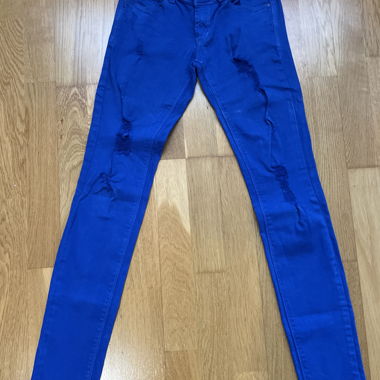 Blaue low waist Jeans