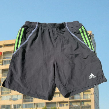 Adidas Sportshorts schwarz/grün