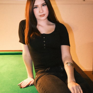 Black shirt with button placket Basic blacktop
