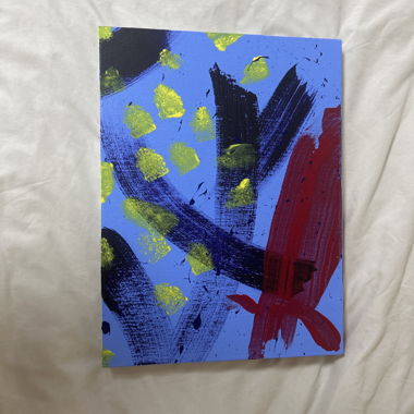 Abstraktes Acrylbild