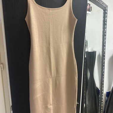 Beiges Trägerkleid