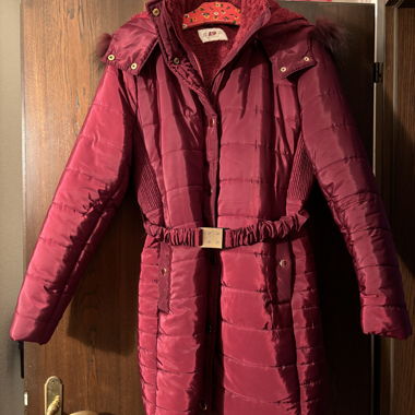 Rote Damen-Winterjacke, XL