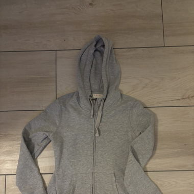 Graue hoodie Jacke 
