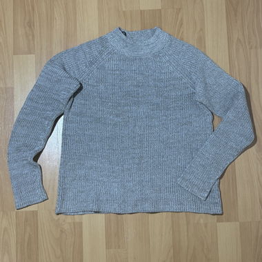 Maglione grigio a coste H&M BASIC taglia S