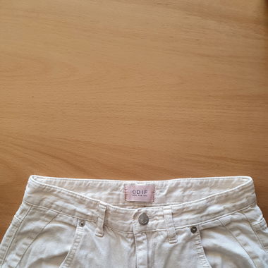 White jeans 100%cotton made in Korea 