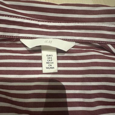 Striped Button-Up Shirt H&M Size S