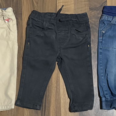 Set of 3 kids’ trousers 74 cm