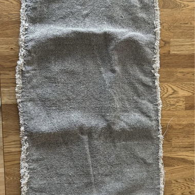 Grey Woven Table Runner