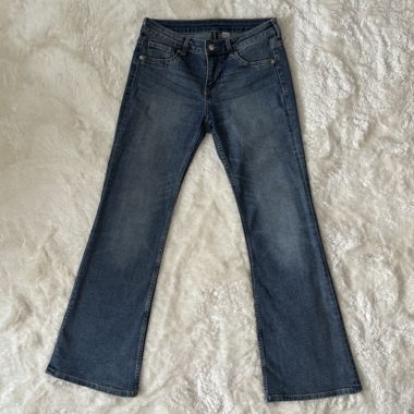 jeans bootcut taille mi-basse h&m