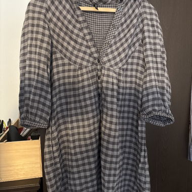 Camicia a quadri grigia