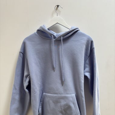 Felpa con cappuccio azzurro chiaro