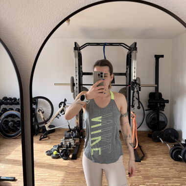 Nike Sport Tanktop grau neongrün