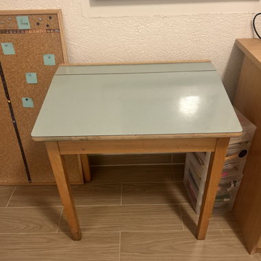 Vintage Formica school desk – 1960s