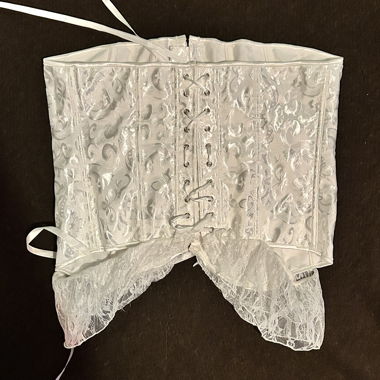 Top Corsetto Bianco con Pizzo XXL