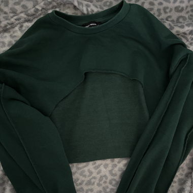 Offener Langarm Pullover