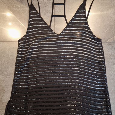 Black top with crisscross back
