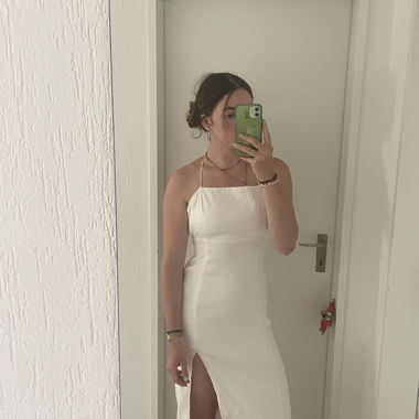 White, elegant, long dress