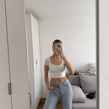 Hollister Wickel-Top in Weiss
