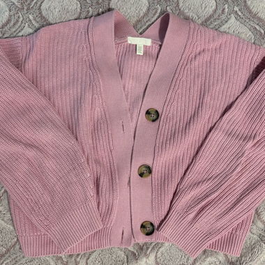 Pink Knit Cardigan H&M