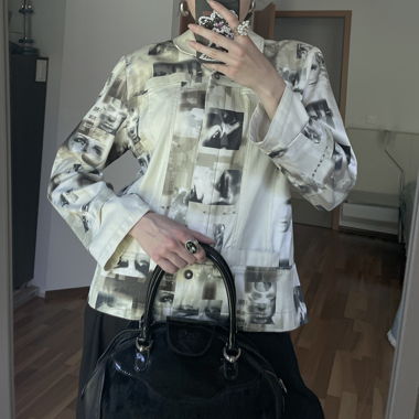 Avantgarde-Print Jacke