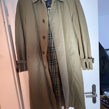 Burberrys Trenchcoat beige fodera a quadri