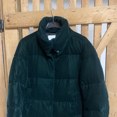 Samt Jacke Grün Zara
