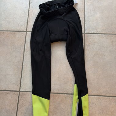 Pantalon cycliste noir fluo
