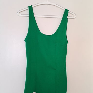 Grünes Tanktop Feinstrick H&M