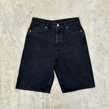 Jorts en denim noir