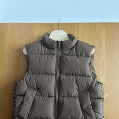 Braune Puffer Weste 